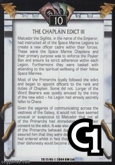 The Chaplain Edict III